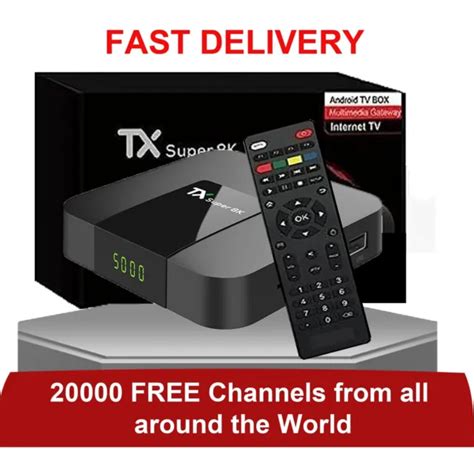 TX SUPER 8K Android TV Box with life time pre-installed channels £64.99 ...