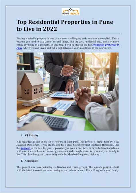 PPT Top Residential Properties In Pune To Live In 2022 PowerPoint