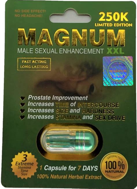 Magnum 250k Green Xxl Sexual Supplement Enhancement Pill Enhanceme