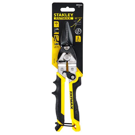 Stanley Fatmax Aviation Snips Straight Cut 250mm Toolstop