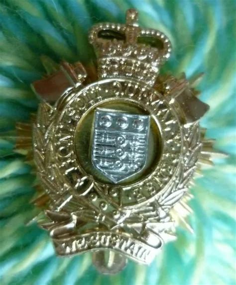 Staybrite Royal Logistics Corp Cap Badge Qc Eiir Maker Tks Anodised