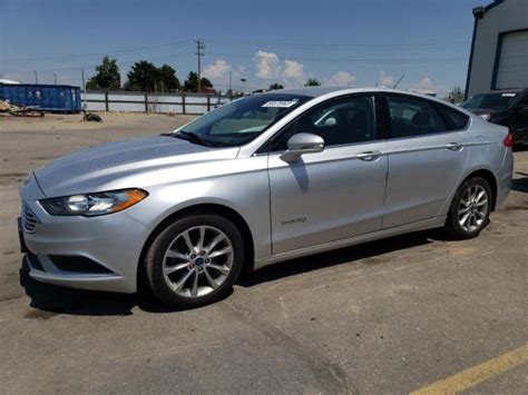 2017 Ford Fusion Se Hybrid For Sale Id Boise Thu Oct 05 2023 Used And Repairable Salvage