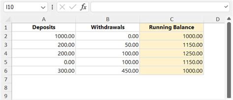 Creating A Running Balance With Dynamic Array Formulas In Excel