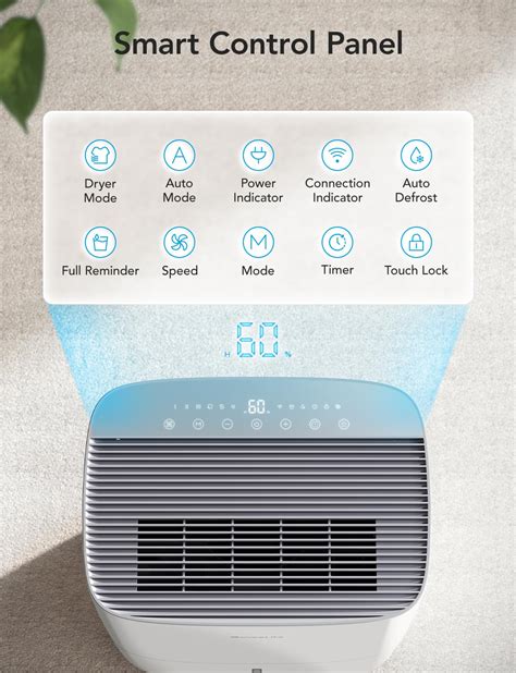 Goveelife Smart Dehumidifier For Basement 4 500 Sq Ft 50 To 109 Pint Auto Humidity Control