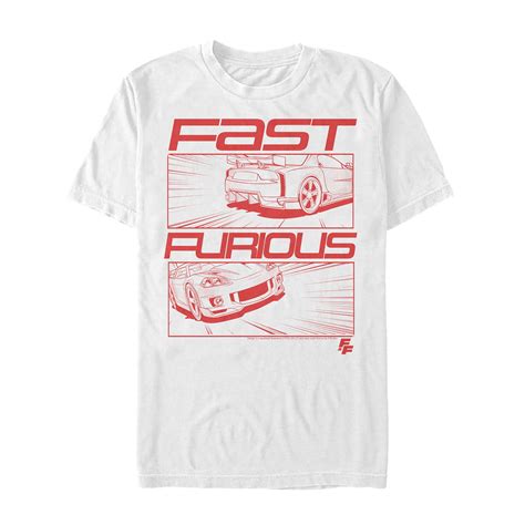 Fast And The Furious Fast Furious Men S Comic Strip Speed T Shirt