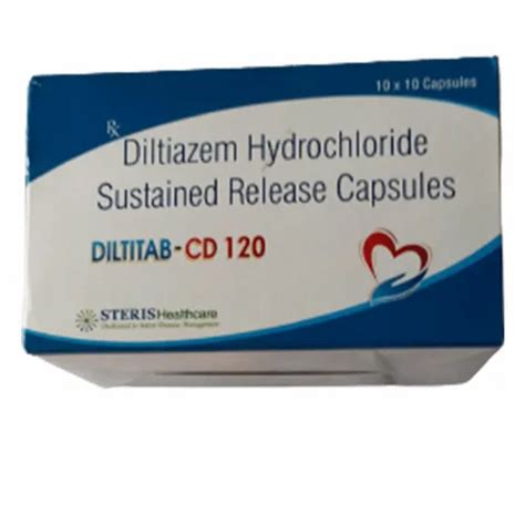 Steris Diltitab CD 120 Diltiazem Hydrochloride Sustained Release