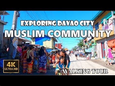 The Other Side Of Davao MUSLIM COMMUNITY Walk At Slum Narrow Alley In