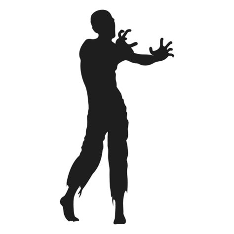 Zombie Reaching Out Silhouette PNG & SVG Design For T-Shirts