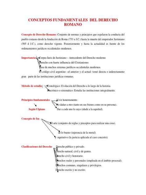 Conceptos Fundamentales Del Derecho Romano Descargar Gratis Pdf Ley