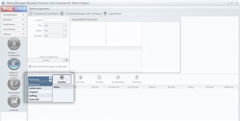 Anleitung Faktura Manager Rechnung Scoutsystems Software Wiki