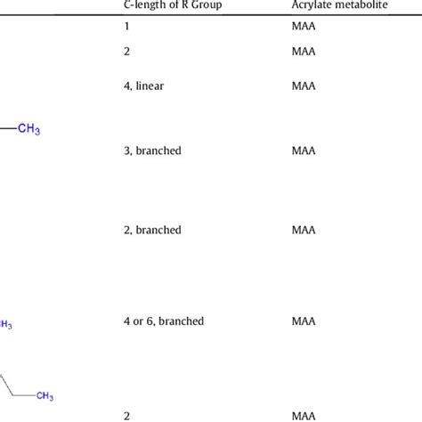 Alkyl Ester Functional Group Identity And Primary Metabolites