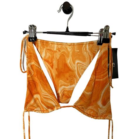 Naked Wardrobe Swim Orange Dreamsicle Pc String Depop