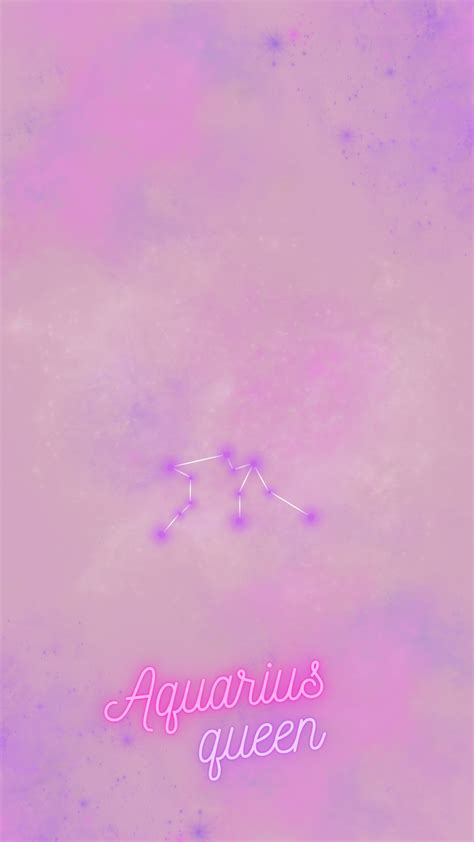 Aquarius Aesthetic Astrology Galaxy Neon Wallpaper For Phone Iphone And Android Wallpaper In