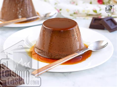 Flan de chocolate · El cocinero casero - Postres