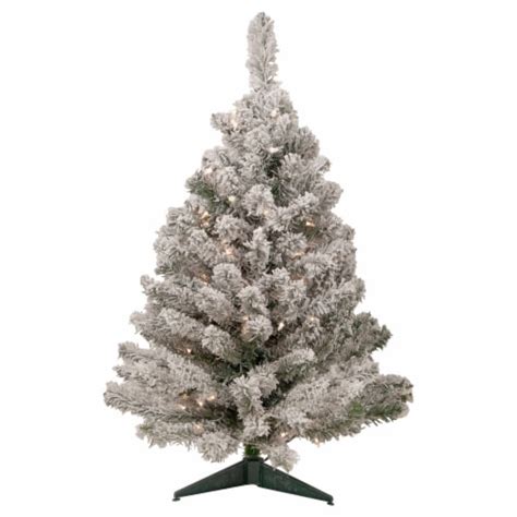 Northlight Pre Lit Heavily Flocked Madison Pine Medium Artificial