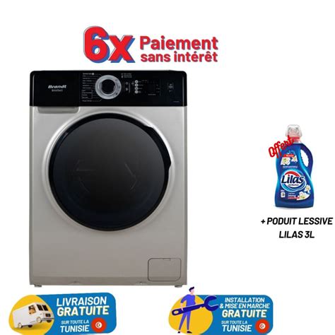 Lave Linge Frontale Brandt Kg Silver Bam Sbl Au Meilleur Prix En