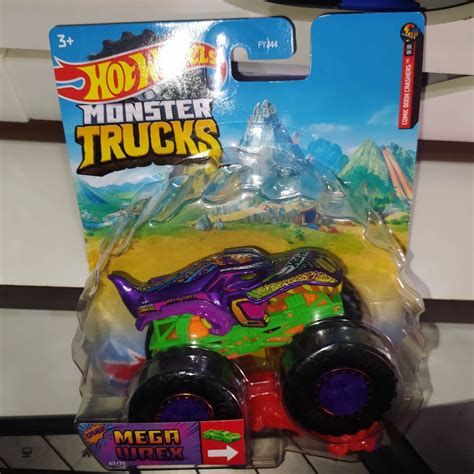 Carrinho Hot Wheels Monster Trucks Mega Wrex Leon Shopee Brasil