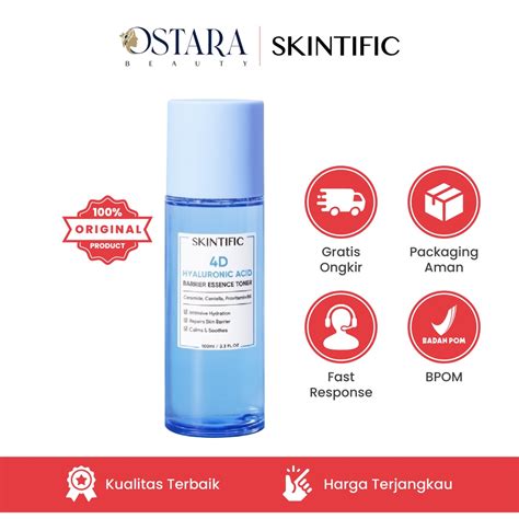 Jual SKINTIFIC 4D Hyaluronic Acid HA Barrier Essence Toner 100ml