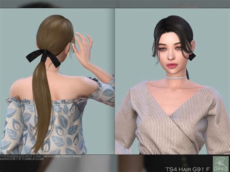 The Sims Resource Female Hair G91