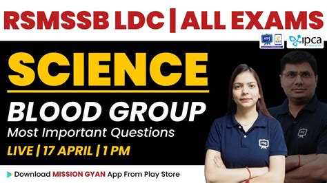 Rsmssb Ldc Vacancy Blood Group Rsmssb Ldc Science Classes