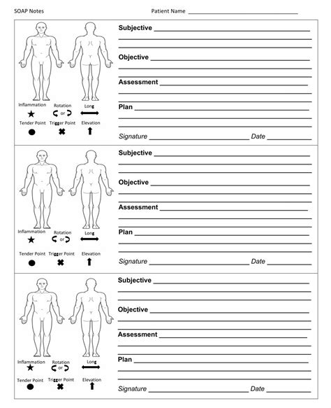 Counseling Soap Note Templates Free Pdf Printables Printablee