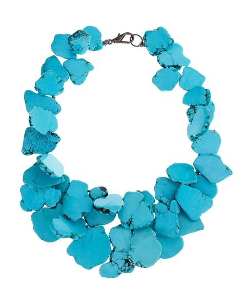 Nest Chunky Turquoise Necklace Neiman Marcus Last Call Chunky