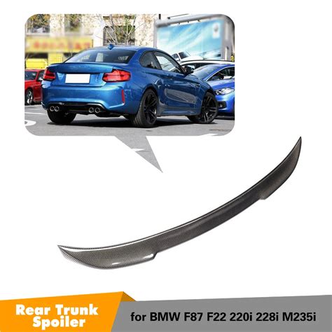 SPOILER POSTERIORE BMW SERIE 2 F22 F87 M2 228i M4 Style CARBON FIBER