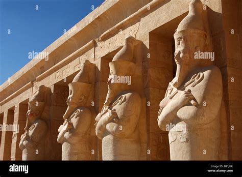 Osiris Statues Mortuary Temple Of Queen Hatshepsut Deir El Bahri