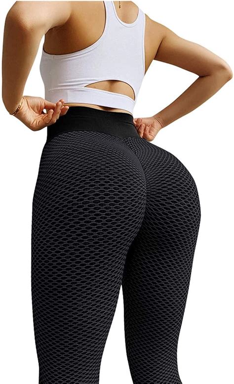 aLarm5 Fitnesshose für Damen Push Up Leggings Sport Damen hohe