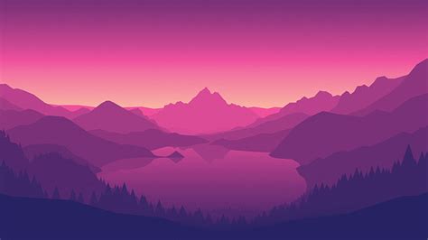 HD wallpaper: lakeside, Morning, Pink, mountain, scenics - nature ...