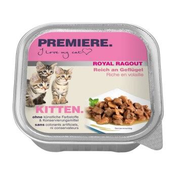 PREMIERE Royal Ragout Kitten Reich an Geflügel 16x100 g FRESSNAPF