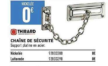 Promo Chaîne De Sécurité Thirard chez Brico Cash iCatalogue fr