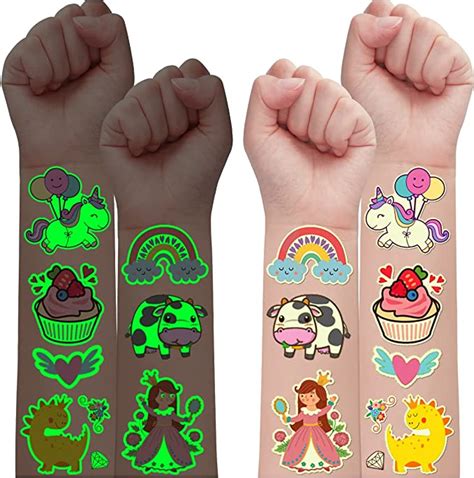 Leesgel Feuilles Mixte Tatouage Enfant Garcon Lumineux