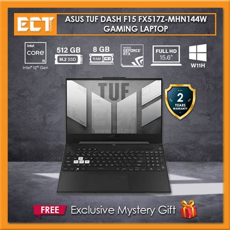 Asus Tuf Dash F Fx Z Mhn W Gaming Laptop I H Ghz Gb