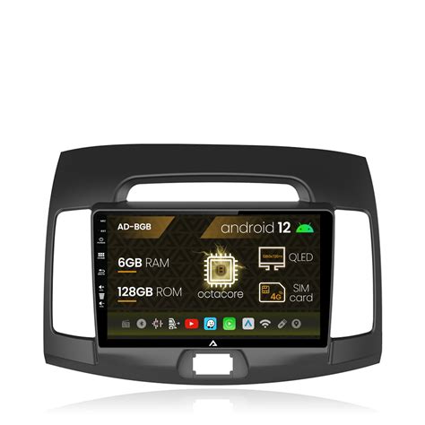 Carplay Android Hyundai Elantra 2007 6 128GB AutoDrop Ro