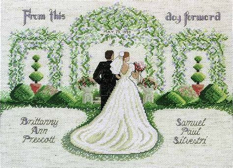 From This Day Forward Wedding Sampler Cross Stitch Kit By Janlynn The