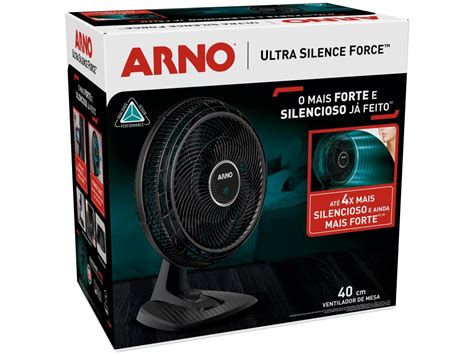 Ventilador De Mesa Arno Ultra Silence Force 40cm 3 Velocidades