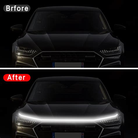 Snapklik Hconce Inches Car Hood Light Strip Dynamic Car Led