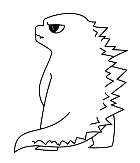 Monster Godzilla Coloring Page Coloring Page Free Printable Coloring