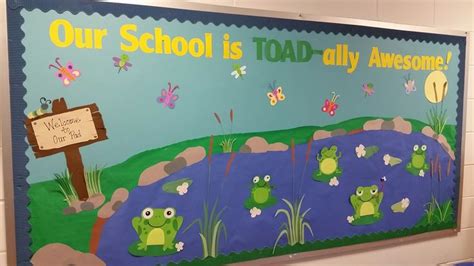 September Bulletin Board Frogs Back To School Bulletin Board Frogs Preschool Classroom Decor