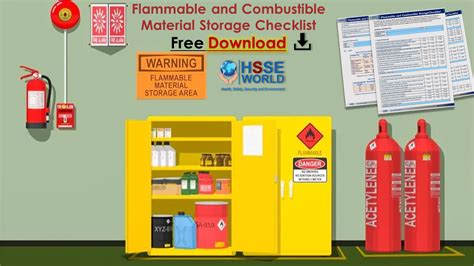 Flammable and Combustible Storage Checklist: Free Download HSSE WORLD