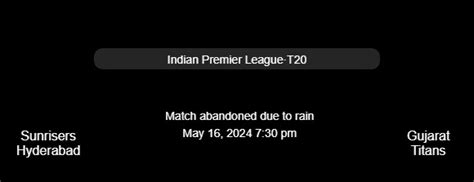 sunrisers hyderabad  gujarat titans match  indian premier