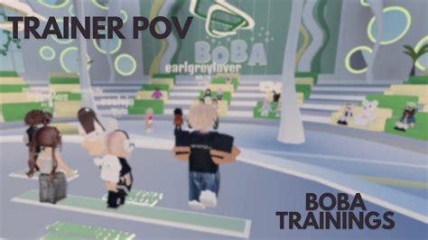 Trainer Pov Boba Trainings Youtube