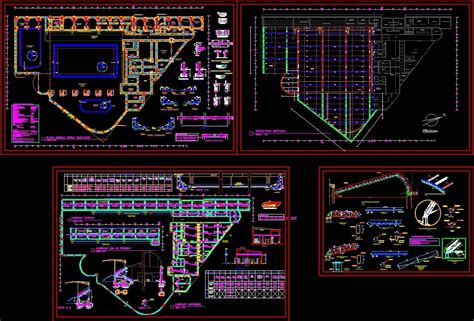 Sports Complex Structure Dwg Detail For Autocad • Designs Cad