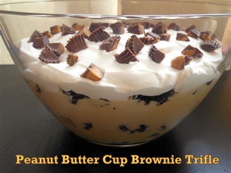 Flavors By Four Peanut Butter Cup Brownie Trifle