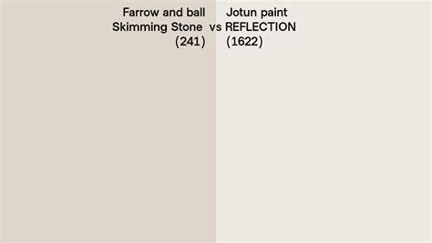 Farrow And Ball Skimming Stone 241 Vs Jotun Paint REFLECTION 1622