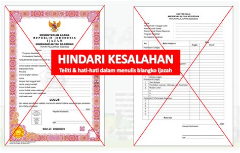 Sosialisasi Petunjuk Teknis Penulisan Blanko Ijazah Madrasah Tahun