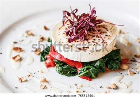 Goats Cheese Starter Fine Dining Restaurant Stock Photo (Edit Now) 755518501