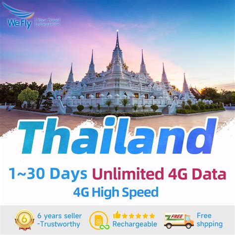 Thailand Sim Card Days Gb Prepaid Unlimited Data G G High