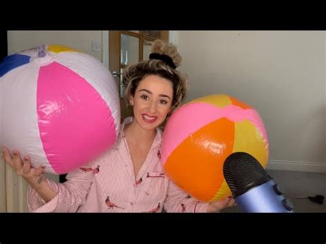 ASMR Inflating And Deflating Inflatable Beach Balls YouTube